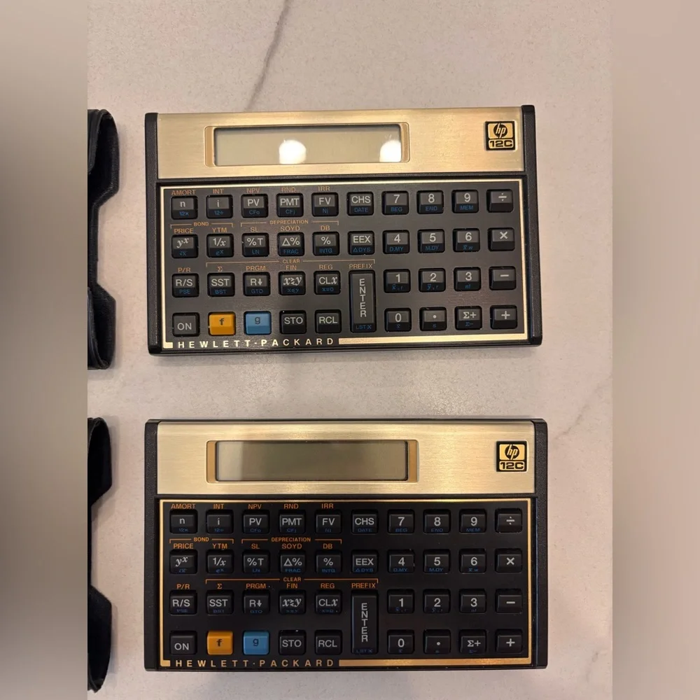 Dual Set of HP12C Financial Calculator